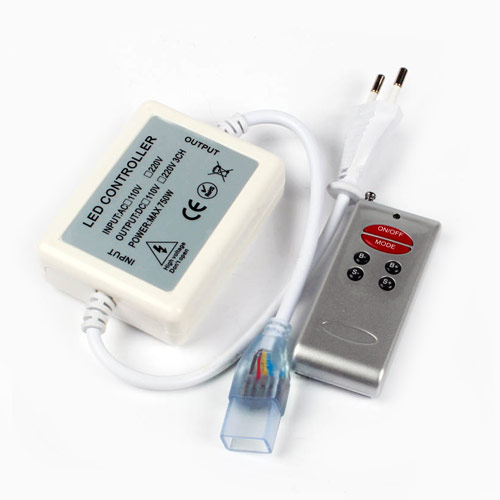 AC110/220V Max 600W, LED RGB Wireless RF 6 keys Infrared Remote Control Controller For RGB High Voltage led lights strip